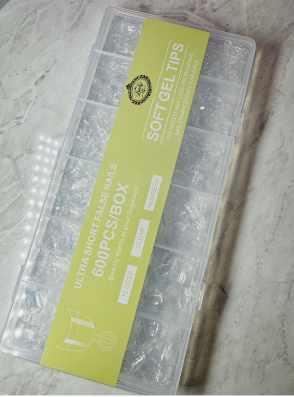 TIP SHORT GEL OVAL AMARILLO 600 PZ